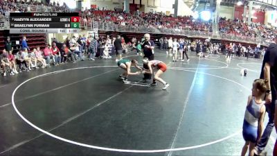 113 lbs Cons. Round 2 - Haevyn Alexander, Auburn City Rec Wrestling Club - Girls vs Braelynn Furman, O`Neill Leprechaun Wrestling