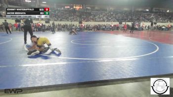 118 lbs Consi Of 32 #1 - Johnny Whitebuffalo, Watonga Youth Wrestling vs Jacob Meshaya, McAlester