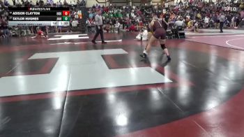140 lbs Cons. Round 2 - Taylor Hughes, Janesville vs Adison Clayton, Independence