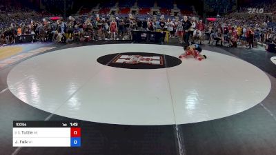 100 lbs Rnd Of 128 - Isaiah Tuttle, NE vs Jack Falk, WI