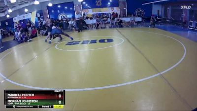 175 lbs Round 2 (8 Team) - Morgan Johnston, SOWA / HWC BLACK vs MARKELL PORTER, Riverview WC