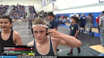 125 lbs Semifinal - Adam Salas, Sunkist Kids Monster Garage vs Maddox Leal, Temecula