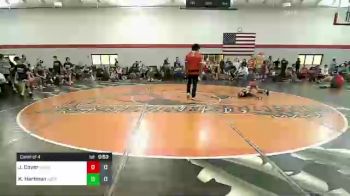 55 lbs Consi Of 4 - Jaxton Coyer, Midwest Xtreme Wrestling vs Kenny Hartman, Kodiak Attack