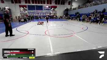 121 lbs Semifinal - Sergio Gutierrez, Rio Grande vs Manny Slate, Hobbs