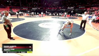 2A 120 lbs Champ. Round 1 - Gianni Alberto, Chicago (Kennedy) vs Riddick Cook, Marion (H.S.)