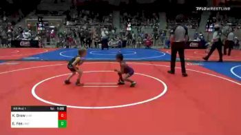 43 lbs Prelims - Kolton Drew, Vian Wrestling Club vs Ezekiel Fee, Enid Youth Wrestling