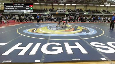 132 lbs Semifinal - Benjamin Jawharjian, Cranston West vs Ethan Uttley, Woonsocket