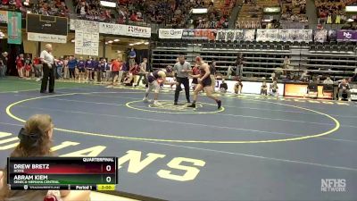 165 lbs Quarterfinal - Drew Bretz, Hoxie vs Abram Kiem, Seneca-Nemaha Central