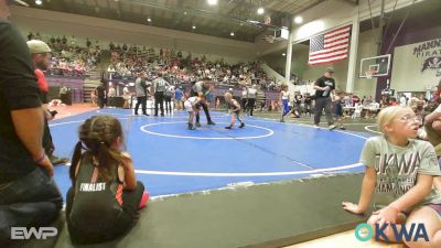 40 lbs Quarterfinal - Jensen Caughlin, Cleveland Takedown vs Cavon Rogers, Berryhill Wrestling Club