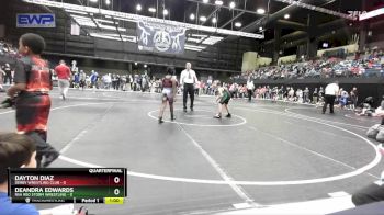 90-95 lbs Quarterfinal - Dayton Diaz, Derby Wrestling Club vs Deandra Edwards, RSA Red Storm Wrestling