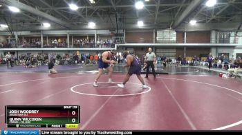 285 lbs Champ. Round 2 - Josh Woodrey, Augustana (IL) vs Quinn Wilcoxen, Cornell College