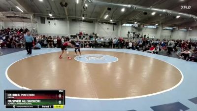 150 lbs 5th Place Match - Muswer Ali Shokori, Alameda International vs Patrick Preston, Eaton