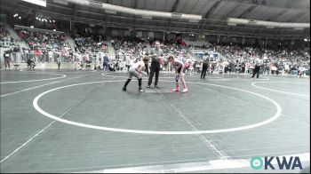 83 lbs Consi Of 16 #1 - Owen Harms, Weatherford Youth Wrestling vs Macc Weaver, Grover Rains Wrestling Club