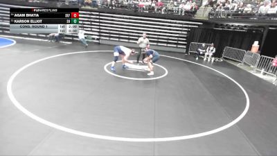 5A 285 lbs Cons. Round 1 - Agam Bhatia, Skyline vs Karson Elliot, Salem Hills