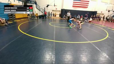 105 lbs Quarterfinal - Wyatt Blank, Rocky Mountain Middle School vs Hayden Harshman, Lovell Middle School