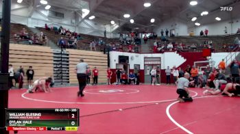 285 lbs Semifinal - William Glesing, Dragon Wrestling Club vs Dylan Hale, Owen Valley