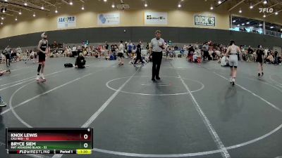 110 lbs Round 1 (6 Team) - Bryce Siem, Mat Assassins Black vs Knox Lewis, Cali Red