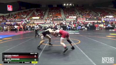 4A 157 lbs Quarterfinal - Hayden Farley, McPherson vs Blake Redmond, Silver Lake