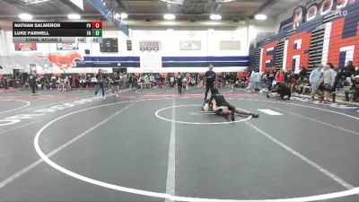 138 lbs Cons. Round 3 - Nathan Salmeron, Paloma Valley vs Luke Farwell, Eleanor Roosevelt