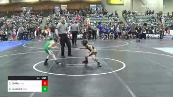 57 lbs Consi Of 16 #1 - Cameron DeMar, USA Gold vs Rylan Lambert, Greenwave Youth