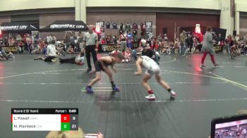 70 lbs Round 2 (6 Team) - London Powell, Armory Athletics vs Maddox Plambeck, Carolina Hammer Squad