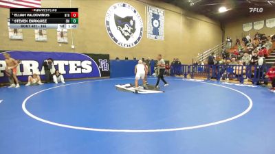 165 lbs Semifinal - Elijah Valdovinos, North vs Steven Enriquez, Santa Maria