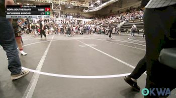 170 lbs Rr Rnd 1 - Nora Southerland, Carl Albert vs Mcykenzie Brooks, Little Axe Takedown Club