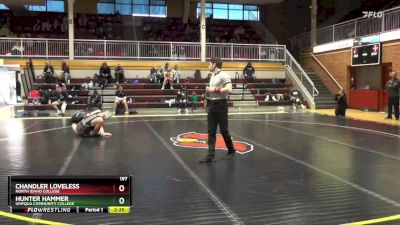 197 lbs Cons. Semi - Chandler Loveless, North Idaho College vs Hunter Hammer, Umpqua Community College