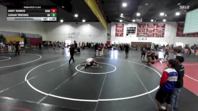 215 lbs Quarterfinal - Logan Trevino, Churchboyz WC vs Andy Ramos, Downey High School Wrestling