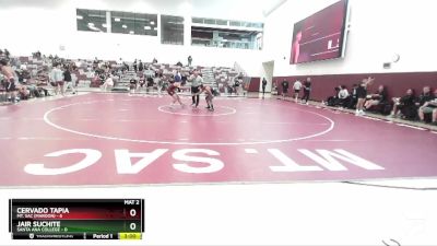 133 lbs Round 3 (3 Team) - Cervado Tapia, Mt. SAC (Maroon) vs Jair Suchite, Santa Ana College