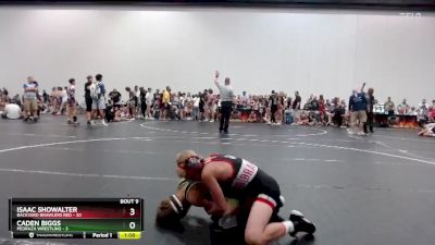 84 lbs Round 2 (10 Team) - Caden Biggs, Pedraza Wrestling vs Isaac Showalter, Backyard Brawlers Red