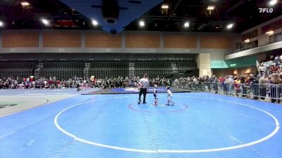 38-40 lbs Round 3 - Santiago Valencia, Cougar WC vs Easton Carroll, Carson Bulldog Wrestling Club