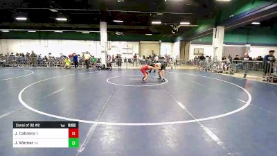 90 lbs Consi Of 32 #2 - Jack Cabrera, FL vs Josh Werner, VA