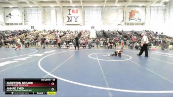 53 lbs Semifinal - Anderson Greaud, Beaver River Wrestling vs Ahmad Syed, Buffalo Nomads Wrestling