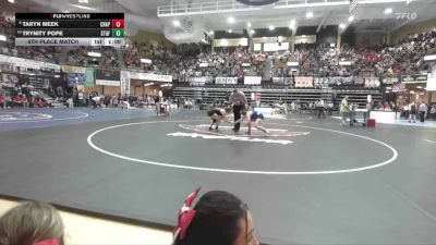 170 lbs 5th Place Match - Taryn Meek, Chaparral HS vs Trynity Pope, Stafford HS