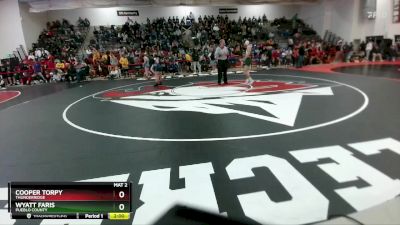120 lbs Champ. Round 2 - Cooper Torpy, Thunderridge vs Wyatt Faris, Pueblo County