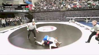 4A 157 lbs Champ. Round 1 - Jacob Broadhead, Crimson Cliffs High vs Conner Ware, Stansbury