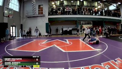 132 lbs Champ. Round 1 - Henry Moltumyr, St. Mary`s Ryken vs Daniel Barnett, John Paul The Great