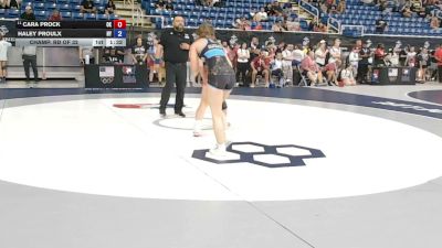 135 lbs Champ. Rd Of 32 - Cara Prock, Oklahoma vs Haley Proulx, New York