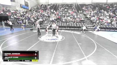 4A 125 lbs Quarterfinal - Jakailei Lujan, Uintah vs Sophia Johnson, Orem