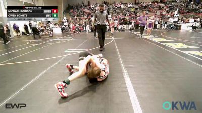 80 lbs Quarterfinal - Michael Robison, Skiatook Youth Wrestling vs Owen Schiltz, Verdigris Youth Wrestling