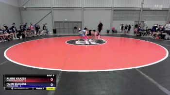 130 lbs Quarters & 1st Wb (16 Team) - Aubre Krazer, Pennsylvania Blue vs Faith Burgess, Michigan Red