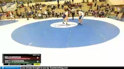 285 lbs Cons. Round 2 - Ben Gunderson, University Of Wisconsin-Stevens Point vs Brett Schoenherr, University Of Wisconsin-Platteville