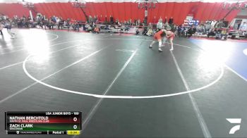 160 lbs Cons. Semi - Zach Clark, Wisconsin vs Nathan Berchtold, South St. Paul Wrestling Club