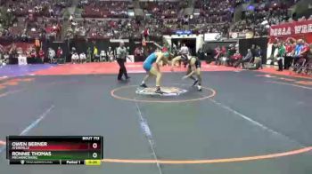 D3-175 lbs Cons. Round 2 - Ronnie Thomas, Mechanicsburg vs Owen Berner, Ayersville