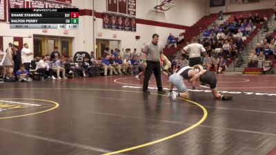 145 lbs Qtr-finals - Shane Stankina, Boyertown Area vs Dalton Perry, Central Mountain