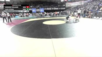 Boys 4A 132 lbs 3rd Place Match - Brennen Williams, South Kitsap vs Alex Othon, Tahoma