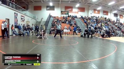 106 lbs 5th Place Match - Brenden McKee, Buckeye (Medina) vs Carter Thomas, Northmor