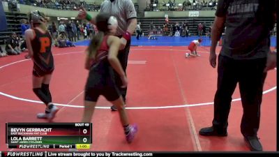 70 lbs Round 2 - Bevyn Gerbracht, East Buchanan Mat Club vs Lola Barrett, Saint James Cyclones