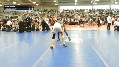 132 lbs Semifinal - River Hibler, NJ vs Lukas Boxley, CT